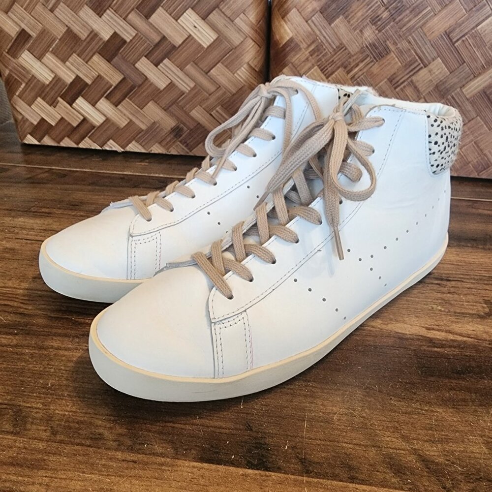 Gola Nova High Safari CLB196 Womens Shoes White Leather Casual Sneakers Size 10